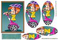 Boy Having Fun Riding His Segway, Oval Pyramids