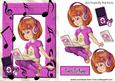 Girl with Her Laptop in Pink & Mp3 Player Lets Make Music