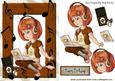 Girl with Her Laptop in Brown & Mp3 Player Lets Make Music