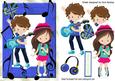 Lets Make Me Music Boy and Girl Blue Pop Idols