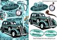 Bygone Era of Vintage Car Nostalgic Scene & Steampunk