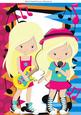 Blond Rock Singers with Guitar A4