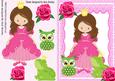 Pretty Princess with Her Frog Prince & Rose