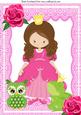 Pretty Princess with Her Frog Prince & Rose A4