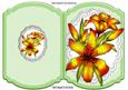 Pretty Tiger Lilies on Lace Quick Card