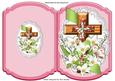 Pretty Cross on Lace with Flowers and Butterflies Quick Card