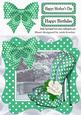 Lovely in Mint, Polka Dot Shoes Bow and Frame 8x8