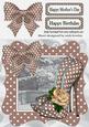 Lovely in Beige, Polka Dot Shoes Bow and Frame 8x8
