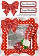 Lovely in Red, Polka Dot Shoes Bow and Frame 8x8