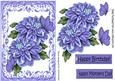 Pretty Purple Chrysanthemums, & Butterflies
