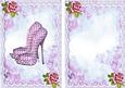 Pink Polka Dot Shoes and Roses A5 Insert