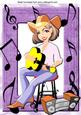 Cowgirl Singing with Her Guitar! A4