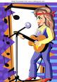 On the Blanket on the Ground Cowgirl Singer A4