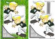 Skateboarding Dudes in Silver with Grass