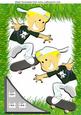 Skateboarding Dudes in Silver with Grass A4