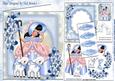 Little Bo Peep with Her Little Lambs and Flowers 8x8 Kit