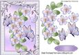 Pretty Cascading Lilac Flowers with Butterflies
