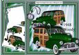 1948 Green Vintage Woody Car, 8x8 Mini Kit