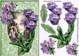 Beautiful Garden of Purple Shades of Summer Flowers