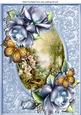 Early Morn! Adorned with Blue Roses A4
