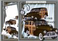 1948 Brown Vintage Woody Car, 8x8 Mini Kit
