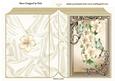 Pretty Cream Flowers with Butterflies Folded Book