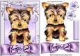 Cute Yorkshire Terrier Puppy with Lilac Bow