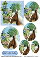Beautiful Palomino Horse in the Meadow Oval Pyramids