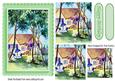Teatime in the Garden with Flowers Pyramids