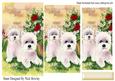 Westies in a Flower Garden Pyramids