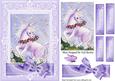 Sweet Little Unicorn with Flowers and Lilac Bow