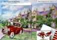 Lovely Mansion with Drive and Vintage Red Car Kit