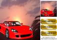 Red Sports Car in the Sunset 8x8