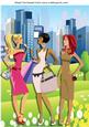 Girls Meeting Up for a Chat After Shopping in the City A4