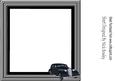 1936 Black Sedan Vintage Car in 8x8 Insert