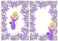 Trendy Lady in Purple Flower A5 Insert