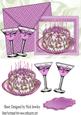 Happy Birthday Cake! with Pink Bubbly on Card and Envelope