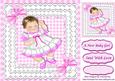 Sweet Dreams Little Baby Girl in Lcerise on Lace 8x8