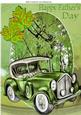 Autumn Run Lovely Vintage Green Car for Fathers Day A4