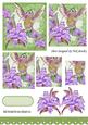 Humming Bird with Lilac Lillies & Butterflies Pyramids