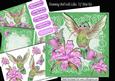 Humming Bird with Pink Butterflies and Lilies 7x7 Mini Kit