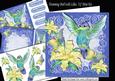 Humming Bird with Blue Butterflies and Lilies 7x7 Mini Kit