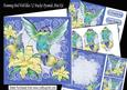 Humming Bird Blue Lillies Bracket Pyramids 7x7 Mini Kit