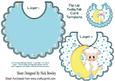 Snuggle Time with Little Lamb on the Moon Bib