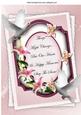 A Pretty Lily Sympathy Plaque with Doves A4