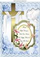 Gold Cross with Shawl and Pretty Sympathy Plaque A4