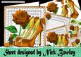 Bows & Pearls Lovely Orange Shoes with Orange Rose 8x8 Kit