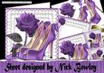 Bows & Pearls Lovely Lilac Shoes with Lilac Rose 8x8 Kit