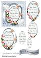 A Pretty Lily Sympathy Plaque with Doves Oval Pyramids