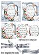 A Pretty Lily Sympathy Plaque with Doves Square Pyramids